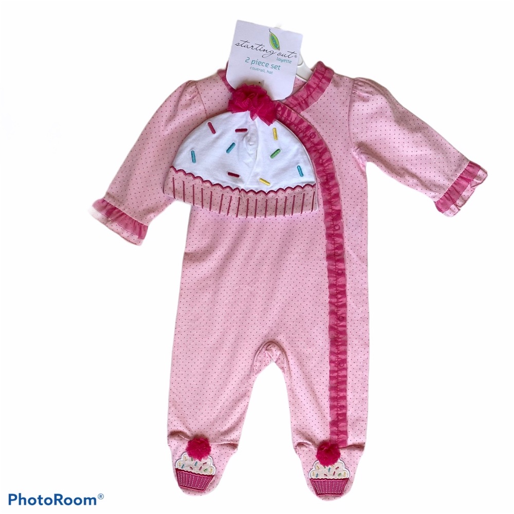BRAND NEW Starting Out Baby Girl Cupcake Set - 6M